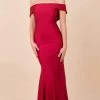 Nox Anabel - N295 Off-Shoulder Fitted Trumpet Dress 1 Nox Anabel - N295 Off-Shoulder Fitted Trumpet Dress