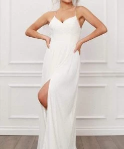 Formal Gowns Nox Anabel - R477 V Neck A-line Flowy Dress