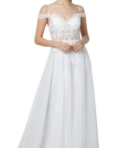 Nox Anabel - S265 Embroidered Off-Shoulder A-line Dress Formal Gowns 11 Nox Anabel - S265 Embroidered Off-Shoulder A-line Dress Formal Gowns