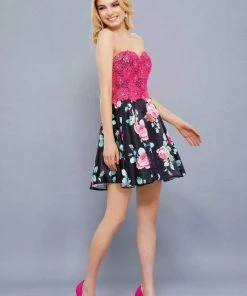 Cocktail Dresses Nox Anabel Two-Piece Lace Corset Floral Cocktail Dress 6270 - 1 Pc. Floral Patterns In Size XS Available 8 Cocktail Dresses Nox Anabel Two-Piece Lace Corset Floral Cocktail Dress 6270 - 1 Pc. Floral Patterns In Size XS Available