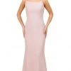 Formal Gowns Nox Anabel - Wide Scoop Fitted Sheath Evening Dress C307 - 1 Pc Rose In Size 4 Available