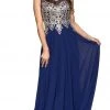 Formal Gowns Nox Anabel - Y100 Gilded Illusion Scoop Chiffon A-line Dress
