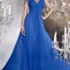 Panoply - 14738 Sumptuous Beaded Bateau Neck Silky Chiffon A-line Gown 1 Panoply - 14738 Sumptuous Beaded Bateau Neck Silky Chiffon A-line Gown