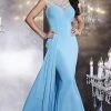 Formal Gowns Panoply - 14780 Embellished Bateau Neck Matte Jersey Trumpet Dress