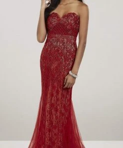 Formal Gowns Panoply - 14930 Beaded Lace Sweetheart Trumpet Dress 7 Formal Gowns Panoply - 14930 Beaded Lace Sweetheart Trumpet Dress