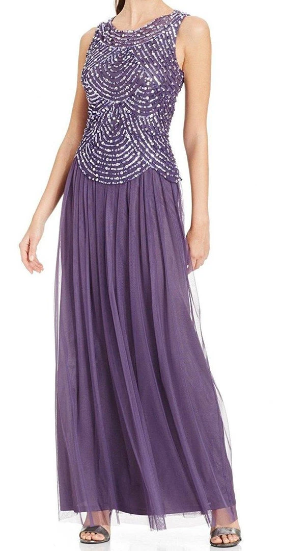 Formal Gowns Patra - Embellished Scoop Neck A-Line Dress P1331 3 Formal Gowns Patra - Embellished Scoop Neck A-Line Dress P1331