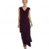Patra - V-Neck Tiered Long Jersey Dress 13089 2 Patra - V-Neck Tiered Long Jersey Dress 13089