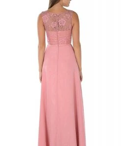 Poly USA - 7772 Floral Lace A-Line Dress With Bolero Jacket Formal Gowns