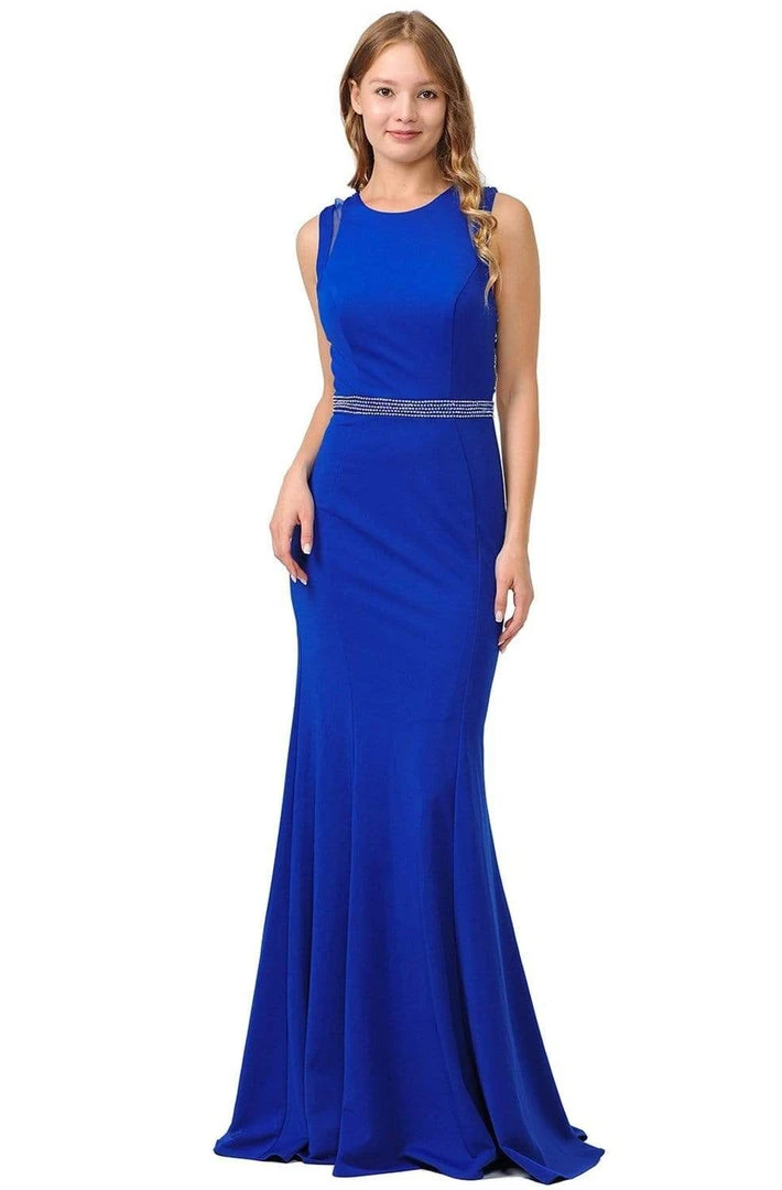 Poly USA - 8230 Beaded Strappy Scoop Trumpet Dress 3 Poly USA - 8230 Beaded Strappy Scoop Trumpet Dress