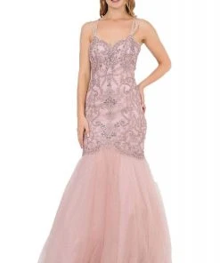 Poly USA - 8352 Embellished Sweetheart Trumpet Gown