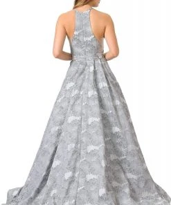 Poly USA - 8402 Sleeveless Halter Neck Ballgown Formal Gowns 8 Poly USA - 8402 Sleeveless Halter Neck Ballgown Formal Gowns