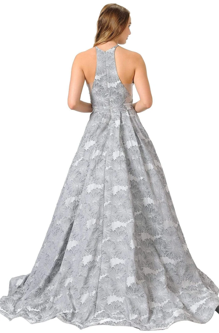 Poly USA - 8402 Sleeveless Halter Neck Ballgown Formal Gowns 5 Poly USA - 8402 Sleeveless Halter Neck Ballgown Formal Gowns