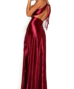 Portia And Scarlett - Chantel Dress Halter Drawstring Ornate Dress