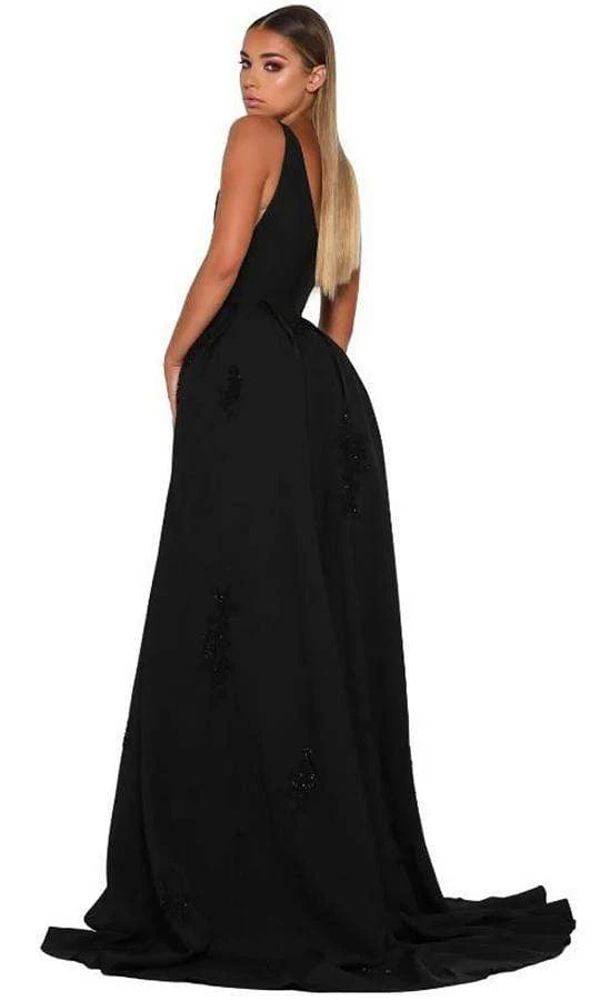 Formal Gowns Portia And Scarlett - Endora Gown Vee Sleeveless Overskirt Gown 4 Formal Gowns Portia And Scarlett - Endora Gown Vee Sleeveless Overskirt Gown