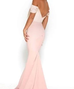Portia And Scarlett - Mermaid Gown Appliqued Off Shoulder Gown Formal Gowns
