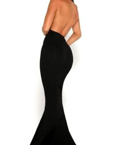 Formal Gowns Portia And Scarlett - Tasha Dress Plunging Halter Mermaid Dress 7 Formal Gowns Portia And Scarlett - Tasha Dress Plunging Halter Mermaid Dress