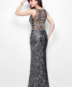 Primavera Couture - 1121 Embellished Sleeveless Long Dress With Slit Formal Gowns 15 Primavera Couture - 1121 Embellished Sleeveless Long Dress With Slit Formal Gowns