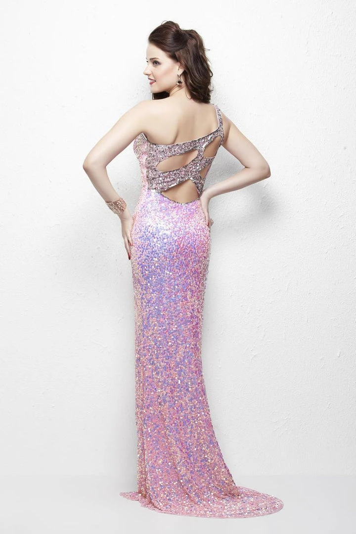 Formal Gowns Primavera Couture - 1122 Sequined Sheath Dress 4 Formal Gowns Primavera Couture - 1122 Sequined Sheath Dress