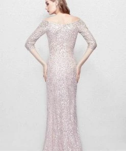 Primavera Couture - 1275 Off Shoulder Sparkly Sequined Evening Dress Formal Gowns 6 Primavera Couture - 1275 Off Shoulder Sparkly Sequined Evening Dress Formal Gowns