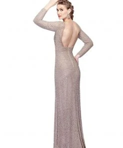 Primavera Couture - 1961 Long Sleeve Sequined Gown 7 Primavera Couture - 1961 Long Sleeve Sequined Gown