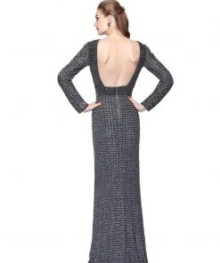 Primavera Couture - 1961 Long Sleeve Sequined Gown 9 Primavera Couture - 1961 Long Sleeve Sequined Gown