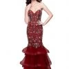 Primavera Couture - 3003 Embellished Strapless Layered Mermaid Gown 1 Primavera Couture - 3003 Embellished Strapless Layered Mermaid Gown