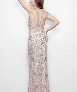 Primavera Couture - 3007 Embellished Halter Sheath Dress 7 Primavera Couture - 3007 Embellished Halter Sheath Dress