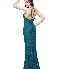 Primavera Couture - 3007 Embellished Halter Sheath Dress 9 Primavera Couture - 3007 Embellished Halter Sheath Dress