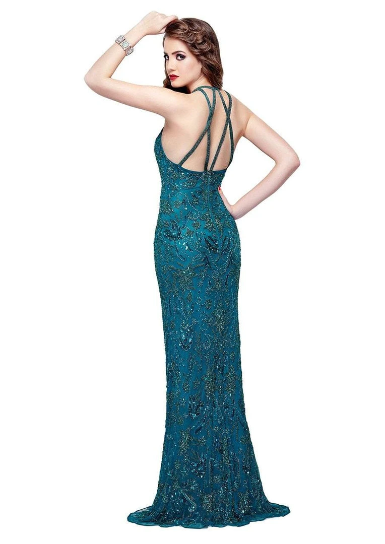 Primavera Couture - 3007 Embellished Halter Sheath Dress 6 Primavera Couture - 3007 Embellished Halter Sheath Dress
