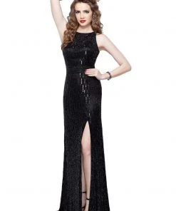Formal Gowns Primavera Couture - 3016 Embellished Halter Dress