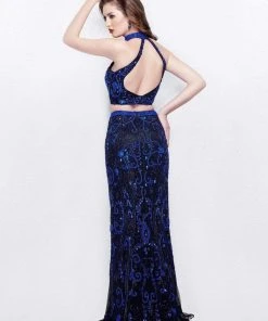 Primavera Couture - 3023 Two-Piece Halter Evening Gown 7 Primavera Couture - 3023 Two-Piece Halter Evening Gown