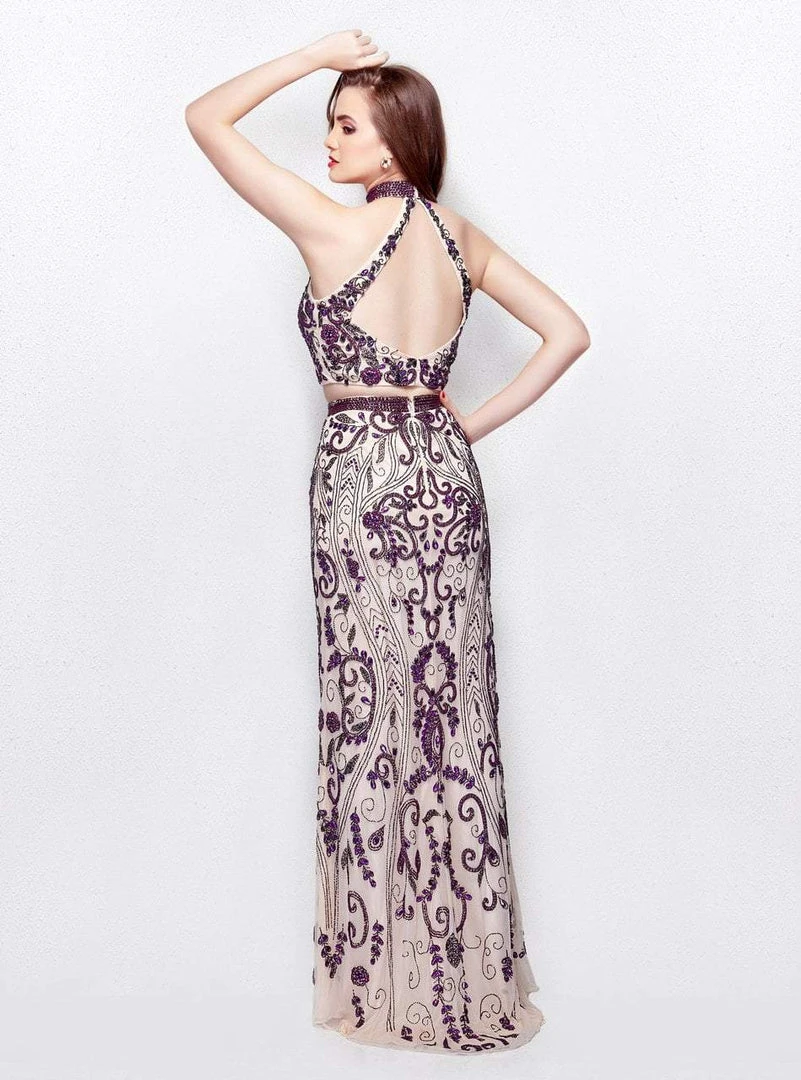 Primavera Couture - 3023 Two-Piece Halter Evening Gown 6 Primavera Couture - 3023 Two-Piece Halter Evening Gown
