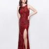 Formal Gowns Primavera Couture - 3037 Beaded Jewel Neck Sheath Dress 1 Formal Gowns Primavera Couture - 3037 Beaded Jewel Neck Sheath Dress