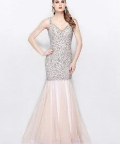 Formal Gowns Primavera Couture - 3039 Sparkling Sequined Sleeveless Mermaid Gown