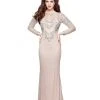 Primavera Couture - 3051 Embellished Low Scoop Back Sheath Gown Formal Gowns 1 Primavera Couture - 3051 Embellished Low Scoop Back Sheath Gown Formal Gowns