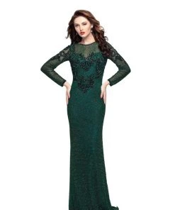 Primavera Couture - 3051 Embellished Low Scoop Back Sheath Gown Formal Gowns 8 Primavera Couture - 3051 Embellished Low Scoop Back Sheath Gown Formal Gowns
