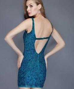 Primavera Couture - 3115 Fully Beaded Plunging Sweetheart Sheath Dress 10 Primavera Couture - 3115 Fully Beaded Plunging Sweetheart Sheath Dress