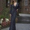 Primavera Couture - 3171 Geometric Sequined Long Sleeve Gown