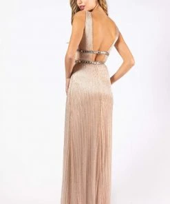 Formal Gowns Primavera Couture - 3225 Fully Sequined Plunging V Neck Gown