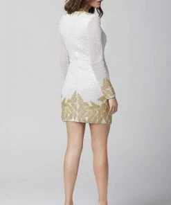 Primavera Couture - 3320 Bead Embellished High Neck Dress Cocktail Dresses