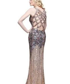 Primavera Couture - 9490 All-Glam Plunging V-Neck Evening Gown 20 Primavera Couture - 9490 All-Glam Plunging V-Neck Evening Gown