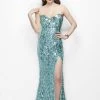 Primavera Couture - 9681 Bare-Shoulder Embellished Evening Gown 2 Primavera Couture - 9681 Bare-Shoulder Embellished Evening Gown