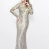 Primavera Couture - Beaded Long Sleeve Evening Gown 1721 Formal Gowns