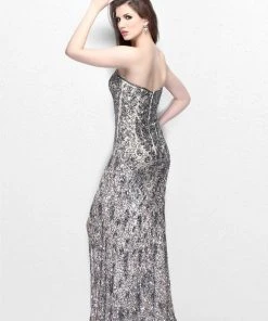 Primavera Couture - Floral Embellished Strapless Sweetheart Sheath Gown 1836 Formal Gowns 7 Primavera Couture - Floral Embellished Strapless Sweetheart Sheath Gown 1836 Formal Gowns