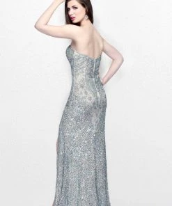 Primavera Couture - Floral Embellished Strapless Sweetheart Sheath Gown 1836 Formal Gowns 9 Primavera Couture - Floral Embellished Strapless Sweetheart Sheath Gown 1836 Formal Gowns