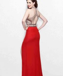 Primavera Couture - Gorgeous High Illusion Two-Piece Sheath Gown 1857 7 Primavera Couture - Gorgeous High Illusion Two-Piece Sheath Gown 1857