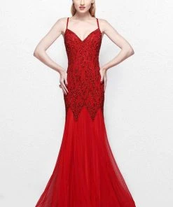 Primavera Couture - Long Sequined Fitted Trumpet Gown 1840 Formal Gowns 12 Primavera Couture - Long Sequined Fitted Trumpet Gown 1840 Formal Gowns