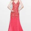 Primavera Couture - Sequined V-Neck Mermaid Gown 1829 Formal Gowns