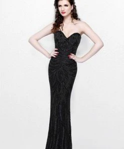 Primavera Couture - Strapless Long Fitted Dress 1837 Formal Gowns