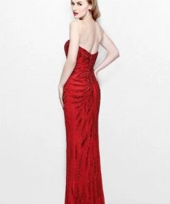 Primavera Couture - Strapless Long Fitted Dress 1837 Formal Gowns